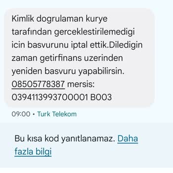 GetirFinans Banka Kartı Teslimatında Kimlik Doğrulama Sorunu