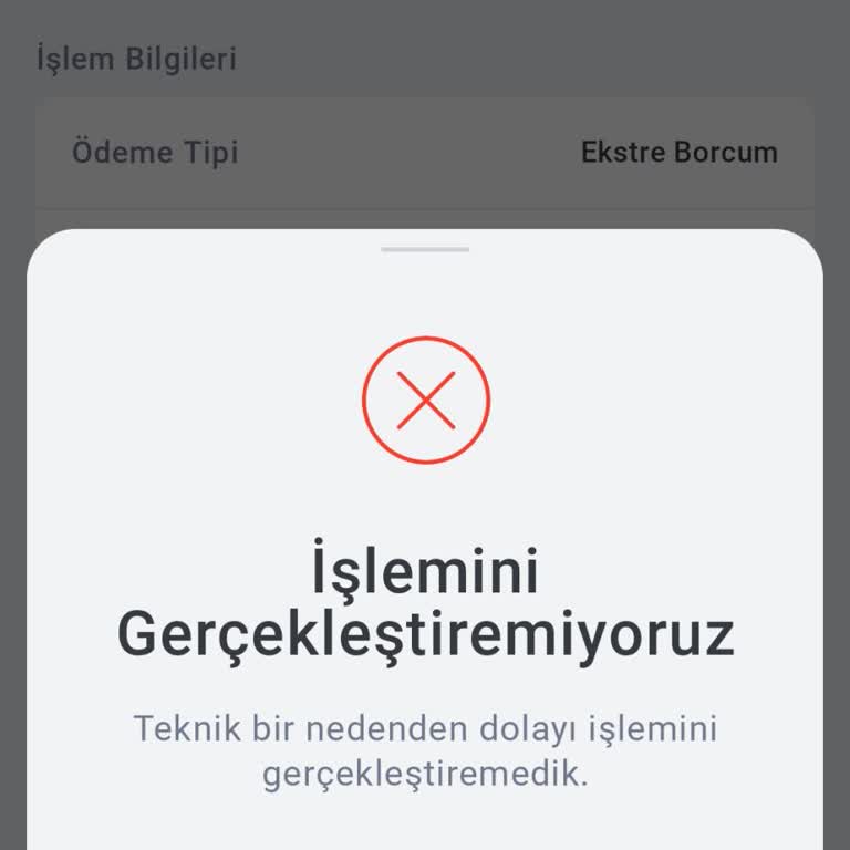 Ödeme Hatası: Kredi Kartı Borcumu Ödeyemiyorum