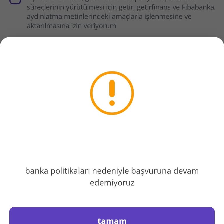 Getir Finans'tan Anlamsız Ret: Müşteri Memnuniyetsizliği