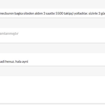 Takipçi Siparişim Yalanlarla Geciktiriliyor!