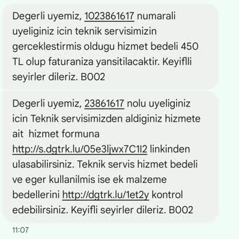 Haksız Servis Ücreti Ve Yetersiz Cihaz Değişimi