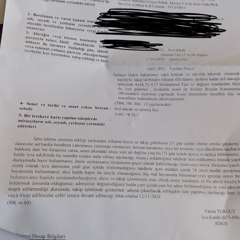 Ödenmiş Borç İçin İcra Ve Avukat Masrafı Şoku