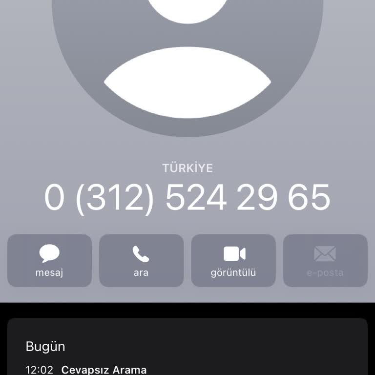 03125242965 Israrla Arayan Tanımsız Numara Sorunu