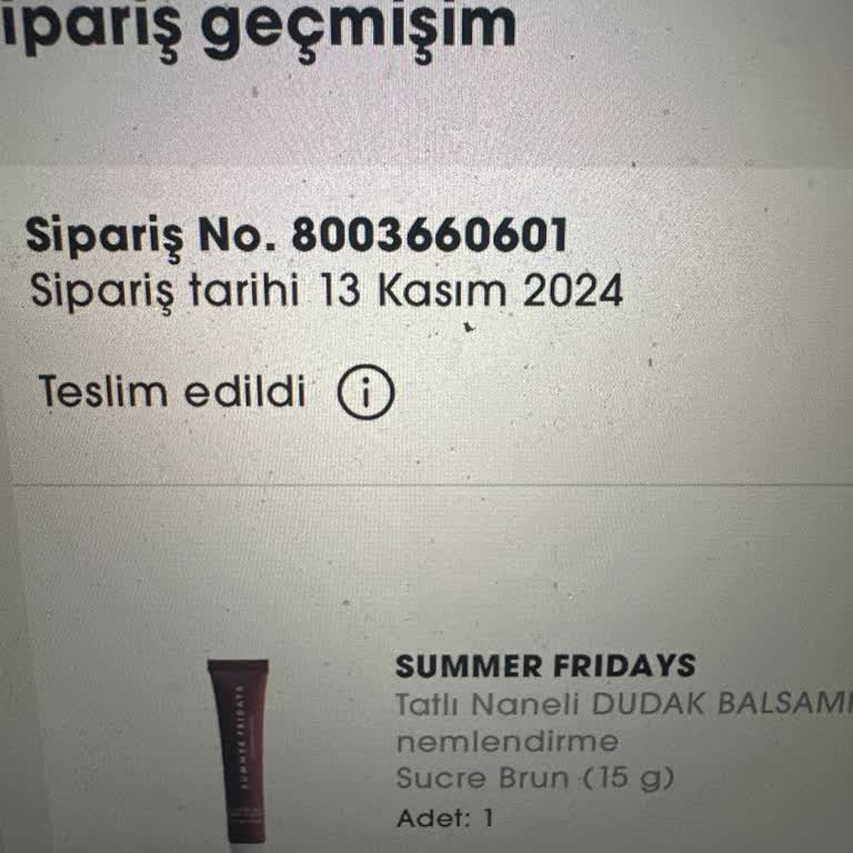 Sephora Ve Kargo Şirketi İle Sipariş Teslimat Sorunu