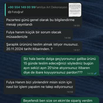 Sipariş Teslimatında Aksaklık Ve İade Sorunu
