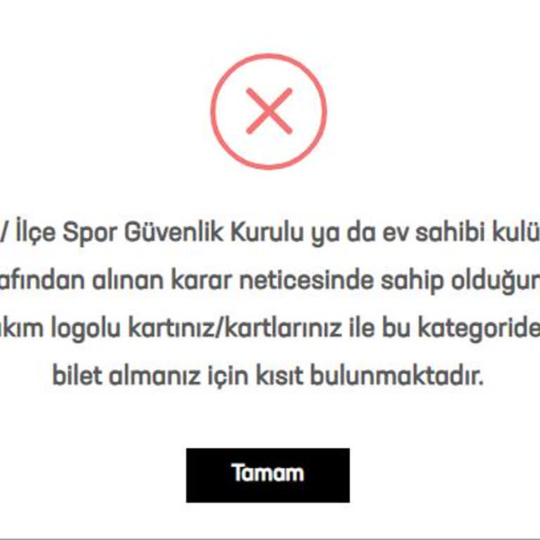 Yanlış Takım Seçimi Sonrası Bilet Alma Sorunu