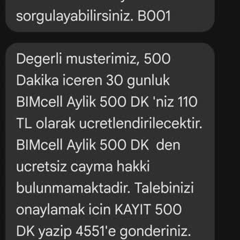 Bimcell Paket Yükleme Ve İptal Sorunu