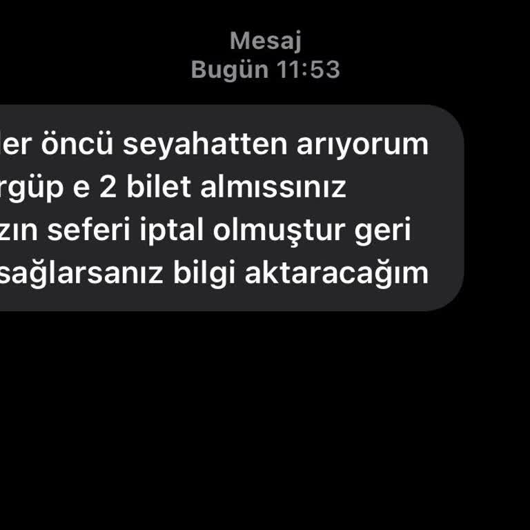 Seyahat İptali Ve Ücret İadesi Sorunu