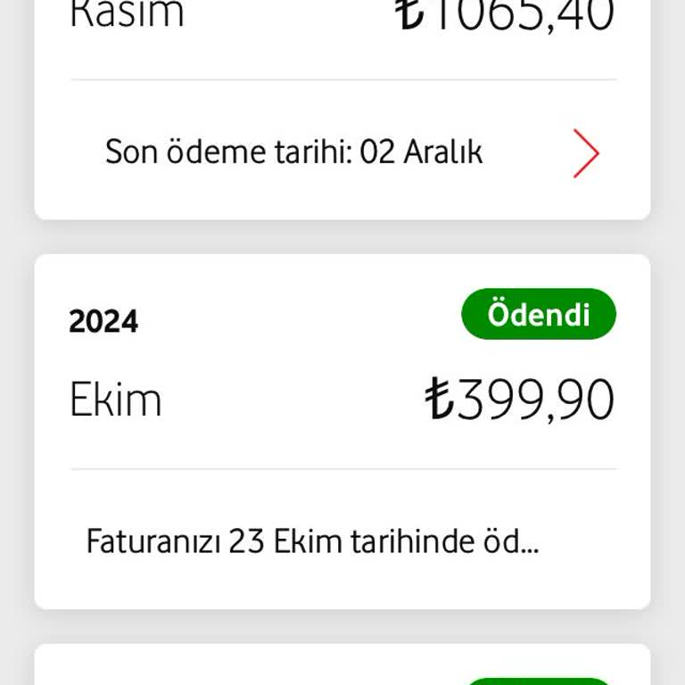 Vodafone'un Tarifeye Zorlama Ve Yüksek Fatura Sorunu