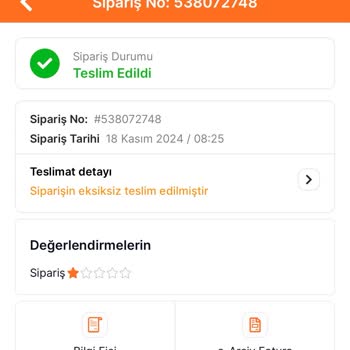 Migros'ta İptal Edilen Siparişin Teslim Edildi Göstermesi Ve Para İadesi Sorunu