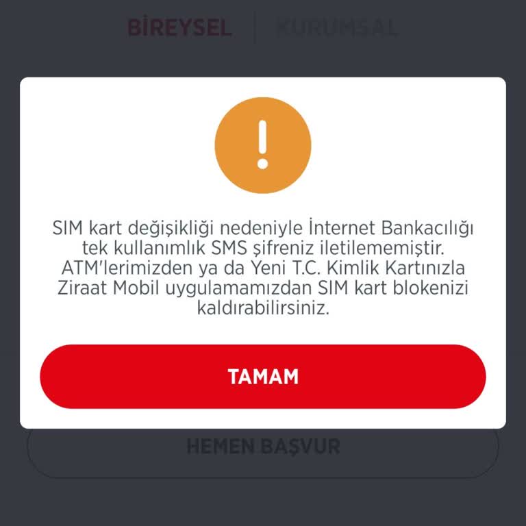 Ziraat Bankası Uygulamasında Sürekli Hata Sorunu