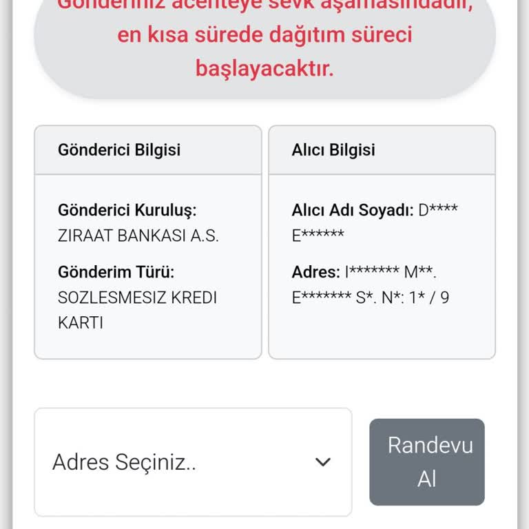 Kredi Kartı Teslimatında Gecikme Ve Mağduriyet