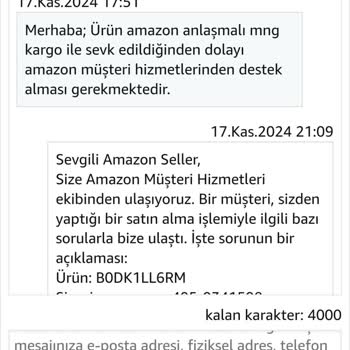 Amazon'da Geciken Ürün Teslimatı Ve Yetersiz Müşteri Hizmetleri