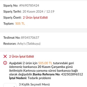 Trendyol GO'da İptal Edilen Siparişler Ve İlgisizlik