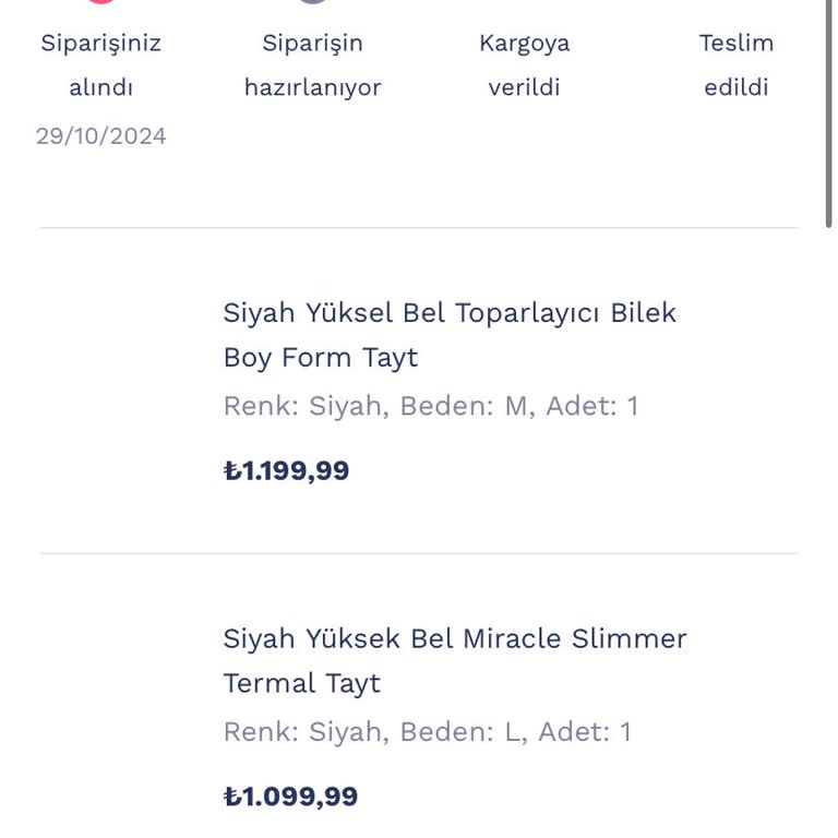 Penti Siparişim Hala Kargoya Verilmedi
