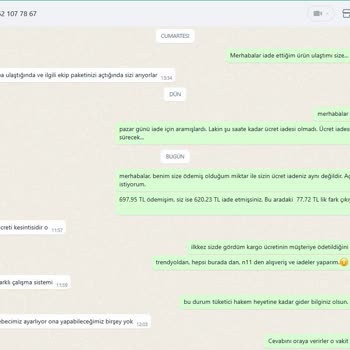 İade Ücretinde Haksız Kesinti