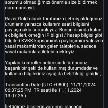 Kullanılmış Razer Gold Kodu: Çözüm Bulunamayan Mağduriyet