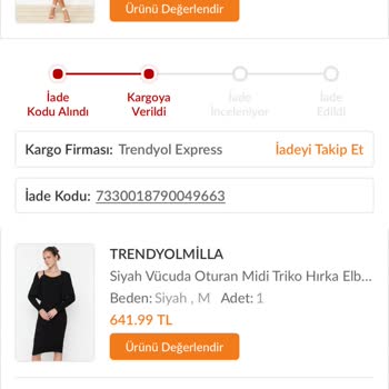 Trendyolmilla Yanlış Ürün Ve Eksik Teslimat Sorunu