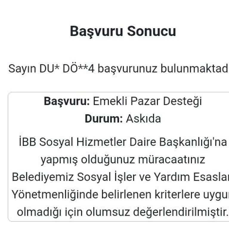 İBB'nin Başvuru Süreci Mağduriyeti