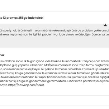 EasyCep'ten İade Edilmeyen Para: Müşteri Hizmetleriyle Çözüm Arayışı