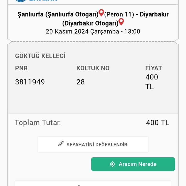 Otobüs Gecikmesi Ve Kötü Hizmet Deneyimi