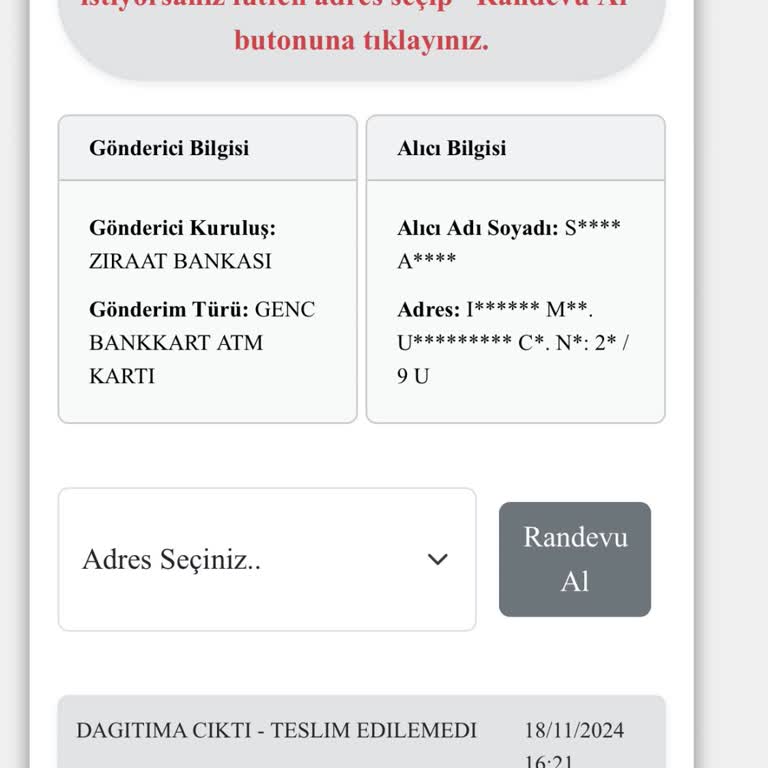 Yanlış Teslimat Ve İletişim Sorunu