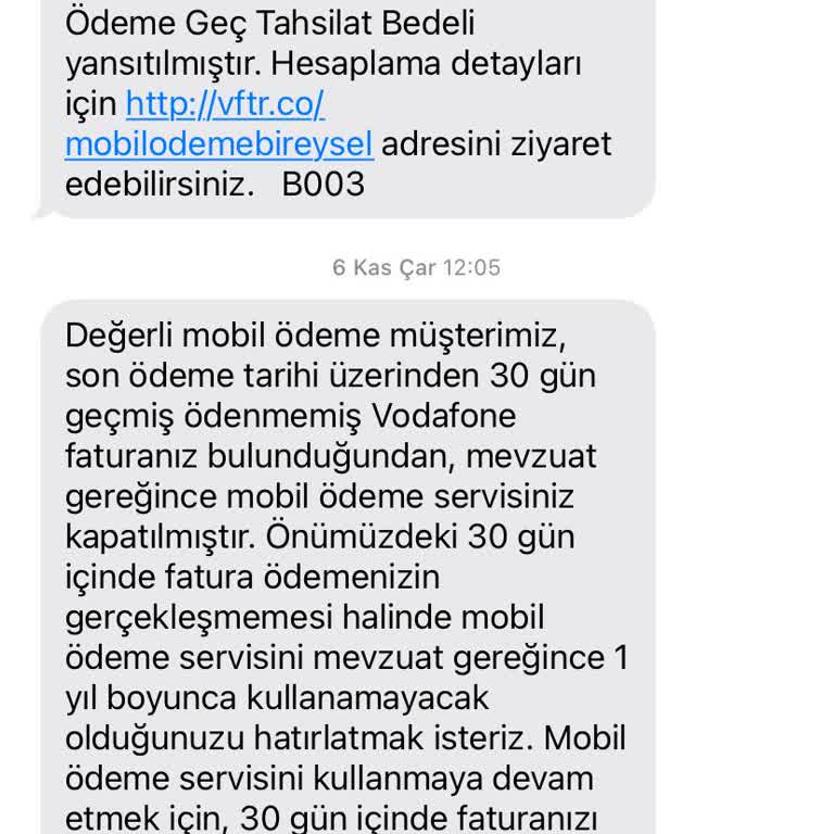 Yanlış Fatura Nedeniyle Mobil Ödeme Yapılamıyor
