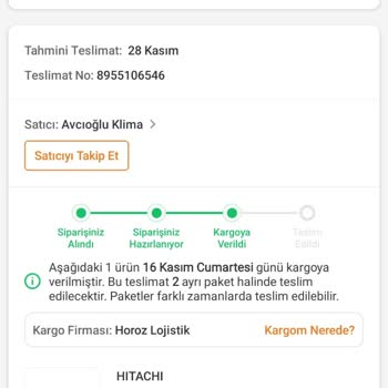 Trendyol'dan Klima Teslimatında Horoz Lojistik Krizi