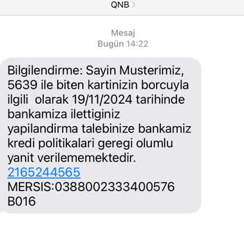 Yapılandırma Talebi Reddedilen Müşterinin Hayal Kırıklığı