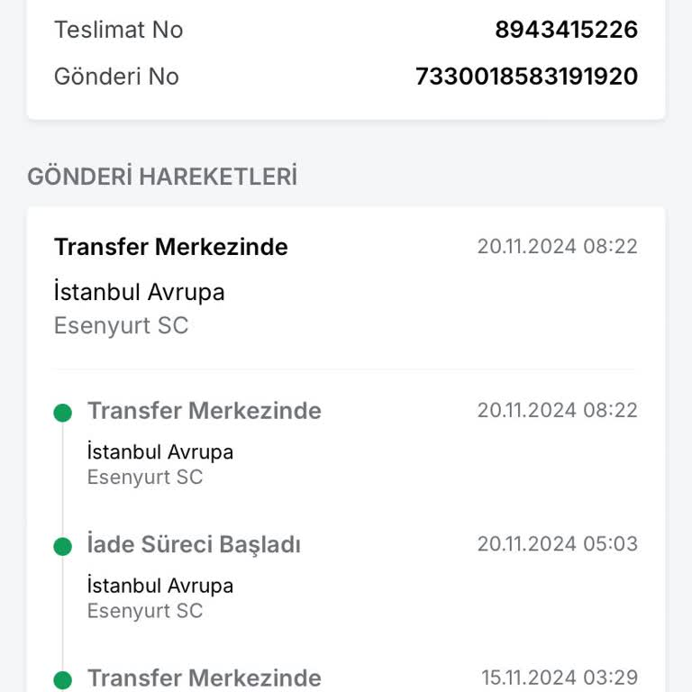 Çekiliş Hakkımı Kaybettim, Ürünler İade Edildi