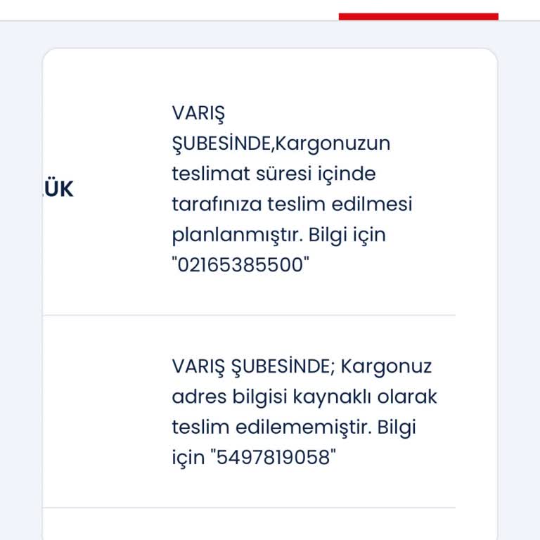 Aras Kargo'nun İzmir'e Yanlış Yönlendirdiği Paket