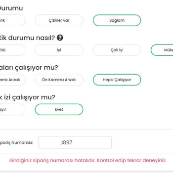 Trendyol'da Sipariş Numarası Hatası Ve Müşteri Hizmetleri Sorunu