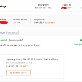 Trendyol'da Sipariş Numarası Hatası Ve Müşteri Hizmetleri Sorunu