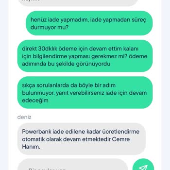 Şarj Aleti Kiralama Sürecinde Beklenmedik Ücretlendirme