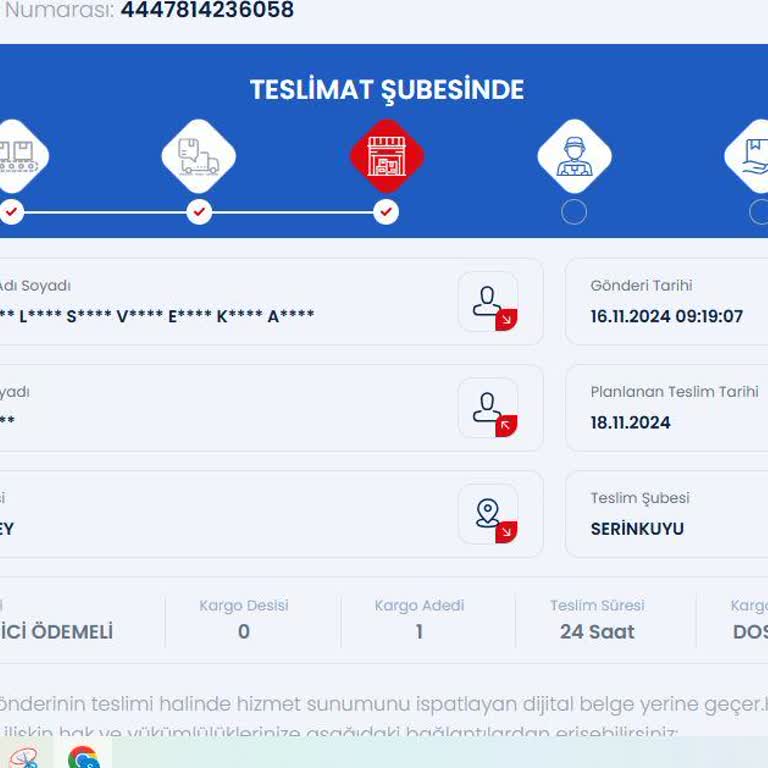 Aras Kargo Serinkuyu Şubesi: Gecikmeler Ve Yetersiz Hizmet