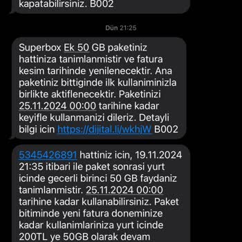 50 GB İnternet Paketi Hızla Tüketildi!