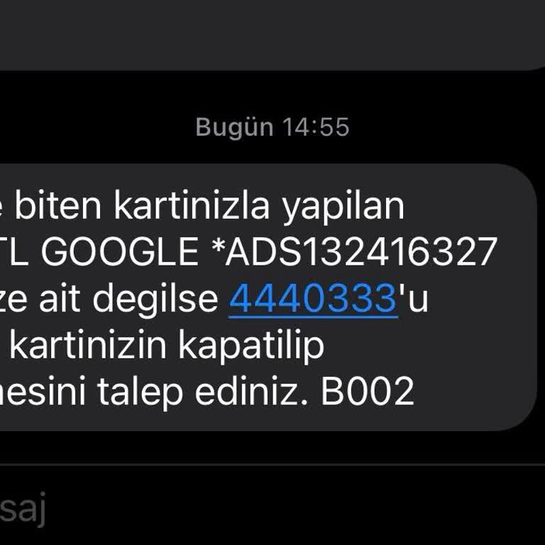 Yetkisiz Kredi Kartı Çekimi