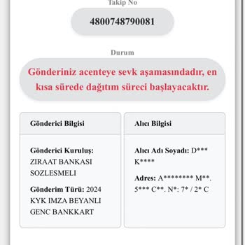 Kuryenet Kart Teslimatında Yaşanan Sorun