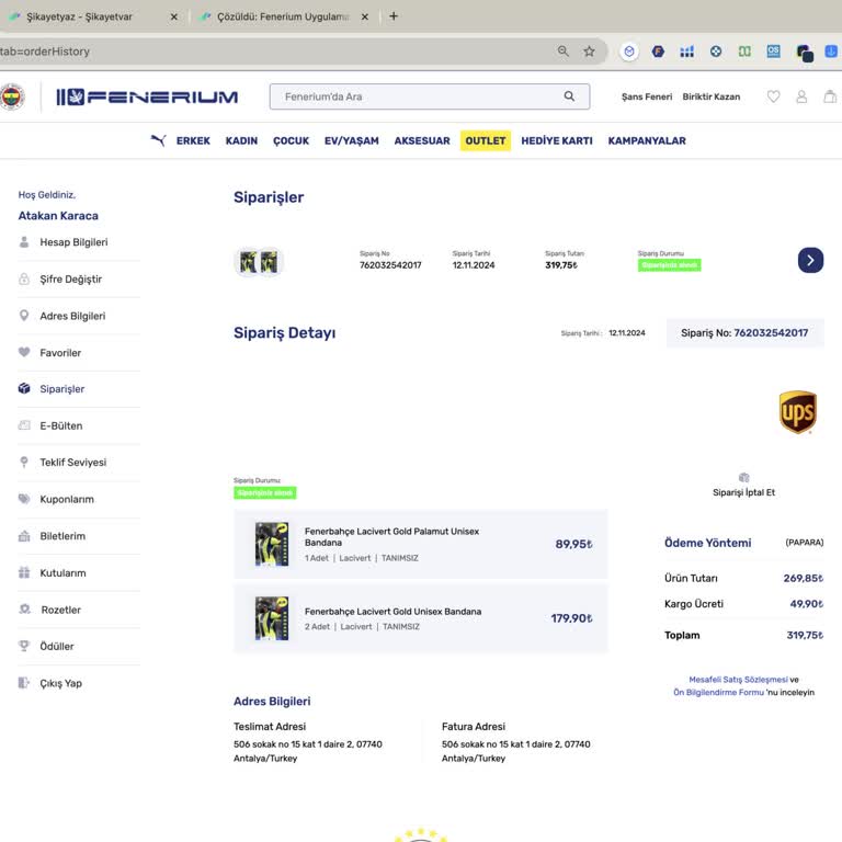 Fenerium Uygulamasında Kargo Ve Erişim Krizi