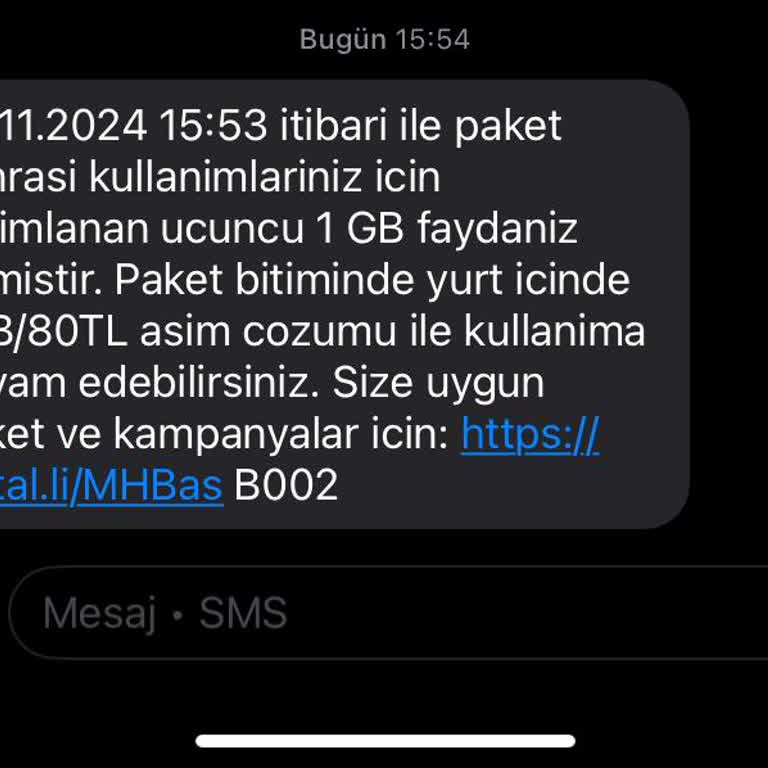 Turkcell'in Yanıltıcı Paket Kullanımı