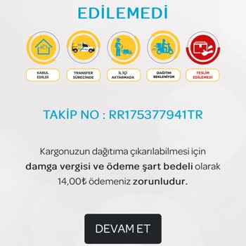 PTT Kargo İtalya Gönderiminde Damga Vergisi Sorunu