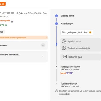 Teslim Edilmeyen Derin Dondurucu Ve İletişim Sorunları