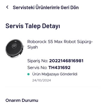 Garanti Süresi Biter Bitmez Arızalanan Roborock S5 Max