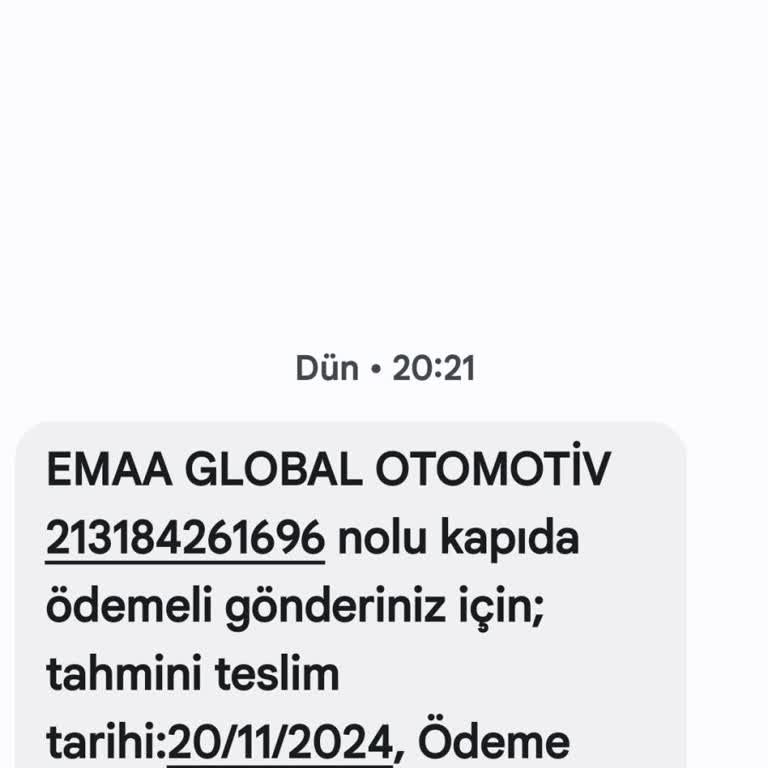 Emaa Global Otomotiv Yanıltıcı Ödeme Talebi