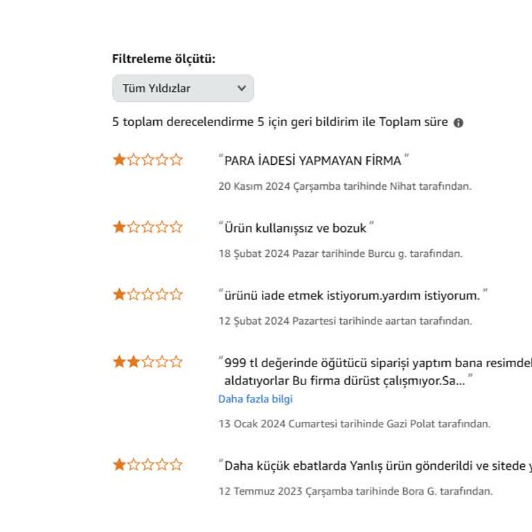 Yanlış Ürün Ve İade Sorunu: Amazon'da Hayal Kırıklığı