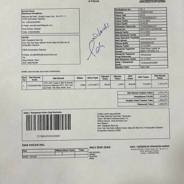 Teslim Edilmeyen Sipariş Ve İletişim Eksikliği