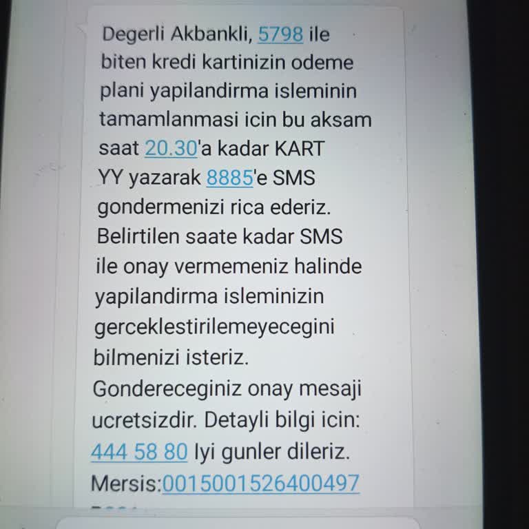 Yanıltıcı Kart Mesajı Ve İletim Sorunu