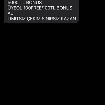 Vodafone Üzerinden Gelen İstenmeyen Mesajlar