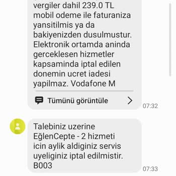 Yanlış Üyelik Mesajları Ve Haksız Fatura Şikayeti