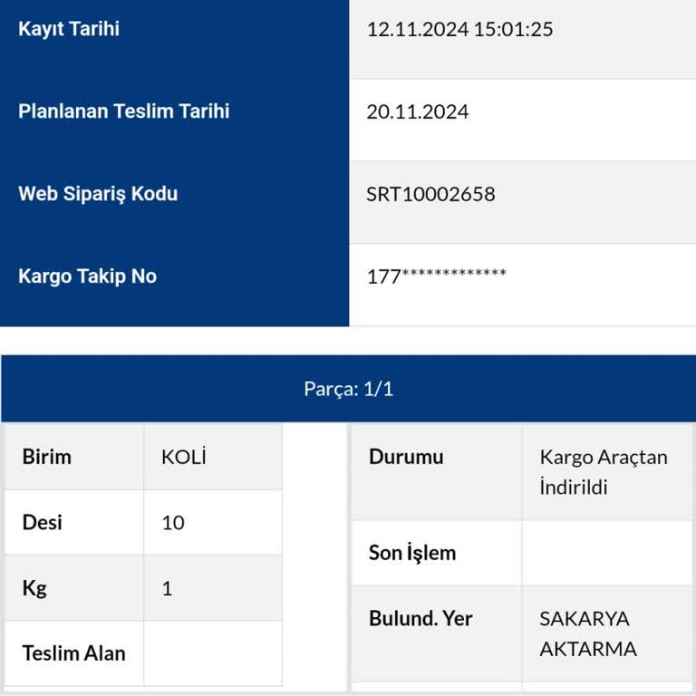 Kargo Teslimatında Gecikme Ve İletişim Sorunu